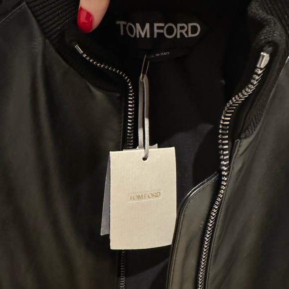 Tom Ford Matte Calf Leather Bomber Jacket - 34 / XS - NWT - Picture 8 of 8
